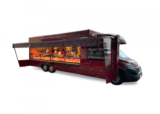 Esselmann Verkaufsfahrzeug für Fleisch und Wurst kaufen – gekühlte Auslage mit Wurstwaren